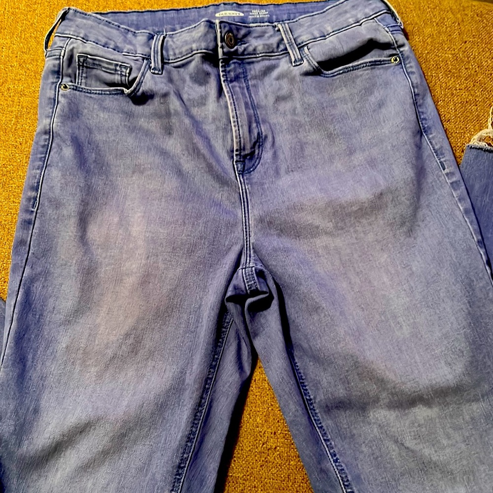 Old Navy denim rockstar, super skinny high rise jeans SZ 12